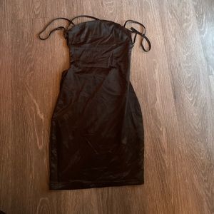 Oh Polly black backless dress